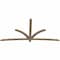 Ekena Millwork Davenport Rough Sawn Timber Gable Bracket, Douglas Fir, 108"W x 54"H x 2"D x 4"F, 12/12 Pitch GBW108X54X0204DAV00RDF - alternate 5